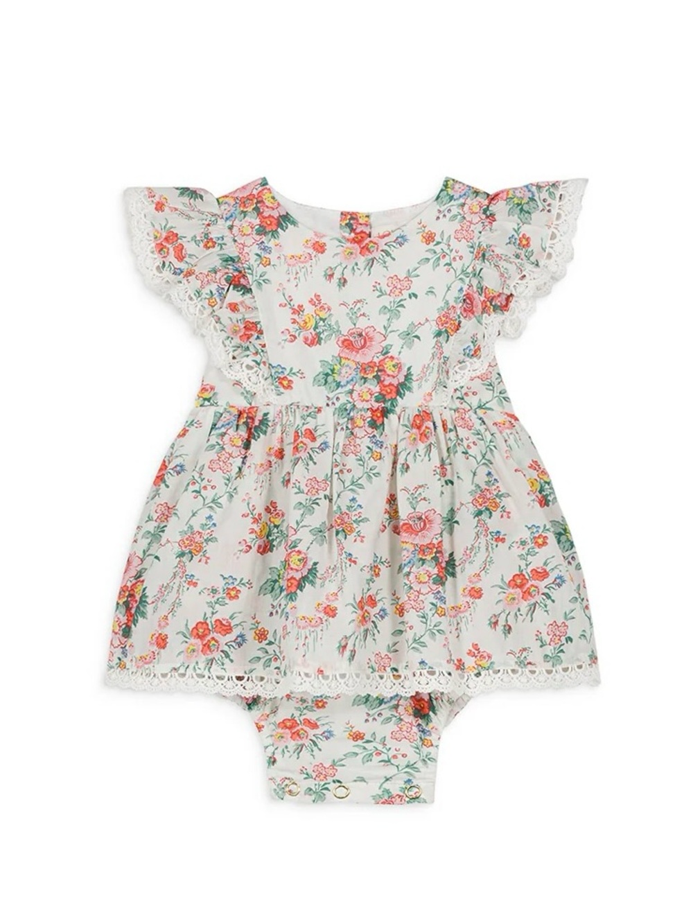 NWT Louise Misha Romper Lena Cream Rosa Festa